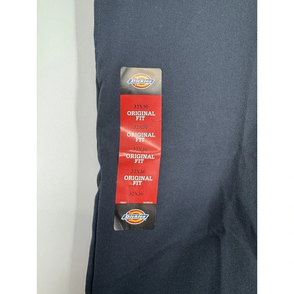 Dickies 874 Flex Work Pants Mens 32x30 Navy Blue Original Fit Straight Leg Chino